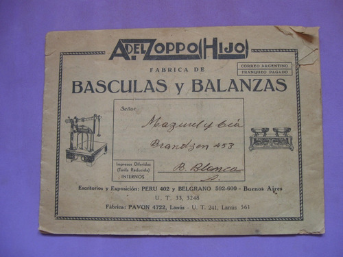 Antiguo Catalogo De Basculas Y Balanzas Del Zoppo