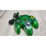Controle Verde Do Nintendo 64 Analógico 70% Duro. H1