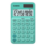 Calculadora De Bolsillo Casio Emerald Color Sl310uc De 10 Dígitos