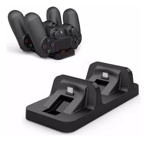 Base Soporte Cargador 2 Joystick Doble Ps4 Slim Y Pro