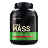 Suplemento En Polvo Optimum Nutrition  Mass Serious Mass Carbohidratos Sabor Fresa En Pote De 2.72kg