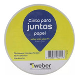 Cinta De Papel Microperforada Para Juntas 5cm X75m Weber Color Blanco