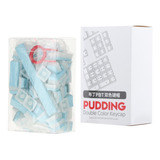 Pbt Pudding Keycaps 108 Teclas Translúcido Azul