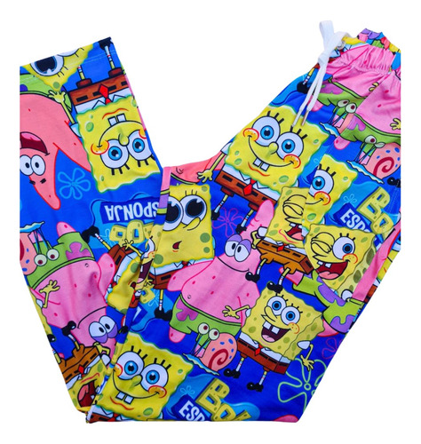 Pantalon Unisex Pijama De Bob Esponja Modal Premium Galeca