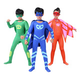 Cosplay Pj Masks Catboy Gekko Traje Halloween Disfraz Niños