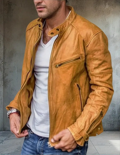 Chaqueta De Piel Sintética De Otoño E Invierno, Modelo Pun