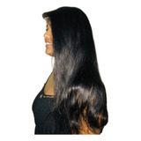 Peruca Full Lace Fio A Fio Cabelo Humano Liso 60cm