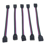 10 Conectores Rgb P-p  Tira De Led Rgb Extencion Hembra