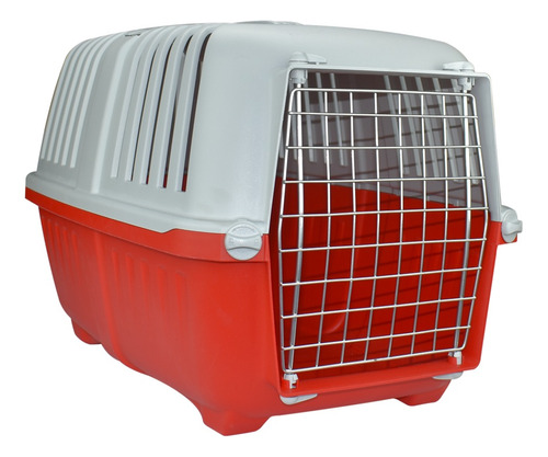 Transportadora Mascotas Perro Gato Pratiko Metal 1 Colores