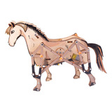 Caballo Mecánico 3d, Artesanía En Madera, Caballo, Modelo