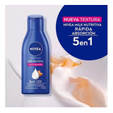  Crema Nivea Milk Nutritiva Rápida Absorción 5 En 1 X125ml