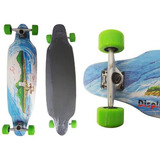 Skate Longboard Rolamento Shape Rodas Completo Radical Surf