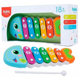 Xilofone De Peixinho Brinquedo Musical Para Bebês Som- Buba