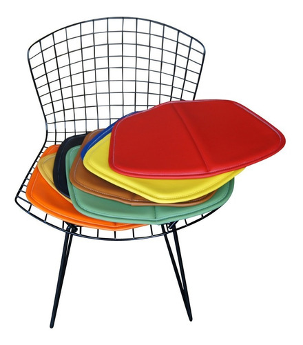 Almohadon  Silla Bertoia  Banqueta  Negro Hormiga Emergente