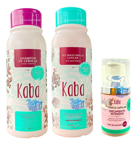Kaba Shampoo, Tonico, Biomascar - mL a $258