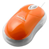 Mouse Rainbow Alambrico Optico Naranja R8680o