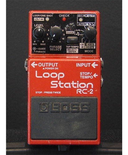 Boss Rc-2 Loop Station Compact Phrase Recorder Pedal (usado)