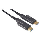 Cable Hdmi Fibra Optica 4k Hdr 40mts. Conector Desmontable !
