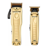 Kit Maquina De Corte Babyliss Pro Gold + Trimmer Lo-pro Fx 