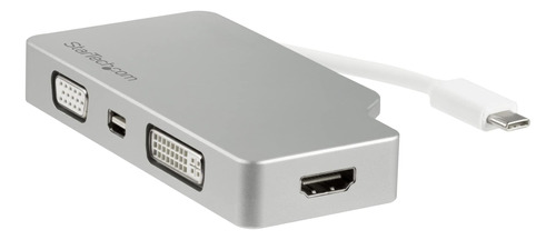 Adaptador De Video Usb C Multipuerto Con Hdmi/vga/mini Dvi