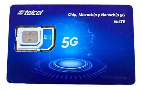 Chip Telcel 5g Lada Cdmx 55 Con 50 De Saldo  Incluido