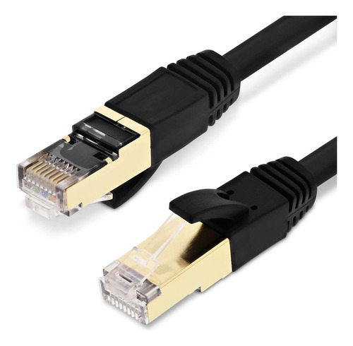 Cable Ethernet Vultic Flat Cat 7, [3 Pies 1 M] Velocidad Lan