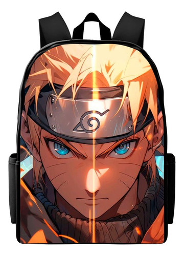 Bolsa Mochila Escolar Estampada Anime Naruto Lançamento Top