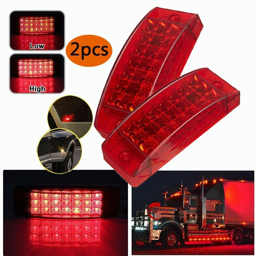 Plafon Lateral 21 Led Rectangular Estrobo Camion 12-24v F1