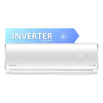 Minisplit Inverter R32 Daewoo 2 Toneladas 24000btu Frio Blanco | Meses sin interés