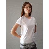 Playera Blanca Con Monograma Calvin Klein Mujer