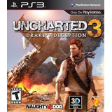 Juego Original Físico Ps3 Uncharted 3 Drake's Deception