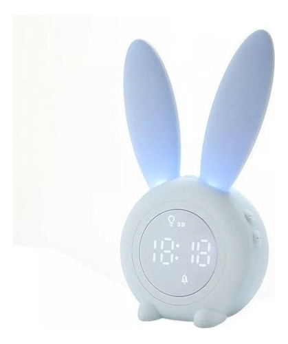 * Reloj Despertador Digital Nocturnas Orejas Conejo Para