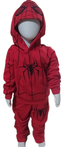 Moletom Flanelado Infantil Homem-aranha Vermelho