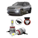 Kit Super Led Jeep Compass 2016 2017 2018 2019 Farol Milha