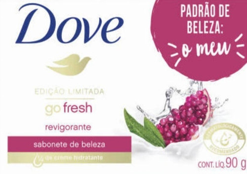 Sabonetes Dove Perfume Do Romã E Verbena 90g Kit C/24