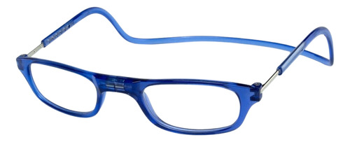Óculos De Leitura Perto Descanso Com Imã No Meio +3.50 Azul