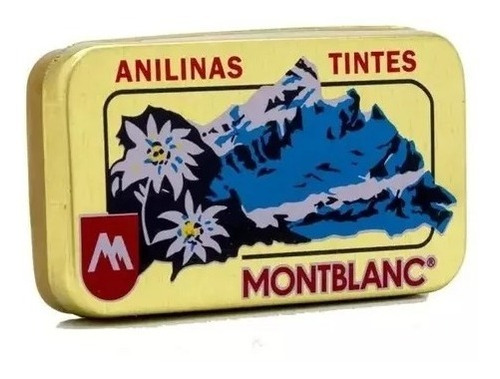 Anilina Montblanc Cajita Dorada 25 Gr. Color Negro