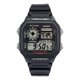 Reloj Casio Ae 1200wh Alarma Hora Mundial 100% Original 