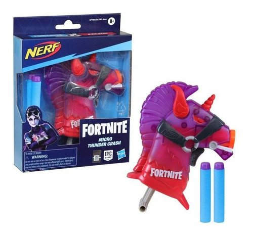 Nerf Fortnite Micro Thunder Crash - Incluye 2 Dardos- Hasbro