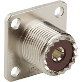 Conector Uhf Pl259 Para Chasis Base Cuadrada 