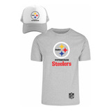 Kit Playera + Gorra Sublimada Mod Pittsburgh Steelers Nfl