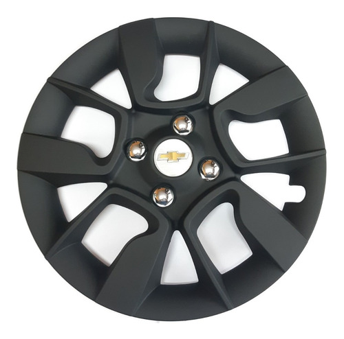 Juego 4 Tazas De Rueda Negra Universal Tunning Rodado 14 