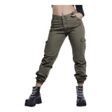 Pantalon Mujer Cargo Babucha Gabardina Excelente Calse