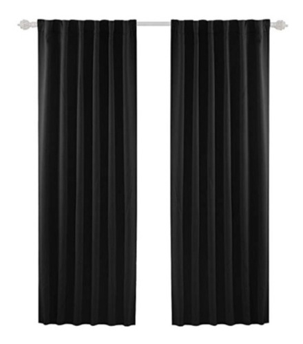Cortinas Black Out Blackout Textil Tricapa Incluye 2 Paños De 145x210cm Calidad Premium 