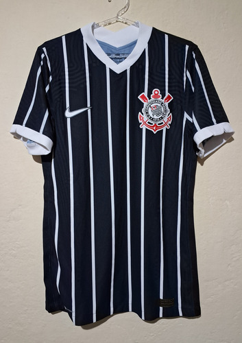2020-2 (p) Camisa Corinthians Jogador Preta Listrada