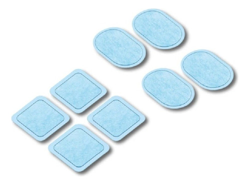 Set Repuesto Parches Pad Electroestimulador Abdomen Beurer Color Azul