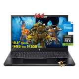 Laptop Gaming Acer Nitro 5 15.6'' Fhd 144hz Intel I5-12500h 