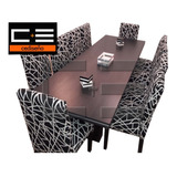 Juego Comedor Moderno Xl 260x90+ 10 Sillas Chenille