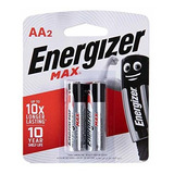 Pilas Alcalinas Energizer Max, Aa, 2 Unidades