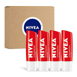 Bálsamo Labial Nivea Fresa - Labios Suaves Y Hermosos - Paqu